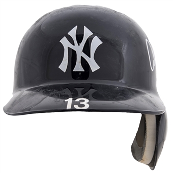 Batting Helmet Used By Alex Rodriguez To Hit Career Home Run #600 On 8/4/10 (MLB Authenticated & Rodriguez LOA)